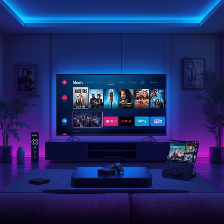 Step-by-step IPTV setup on Smart TV interface