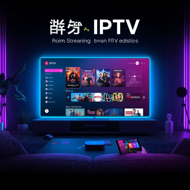 Step-by-step IPTV app setup on a smart TV remote