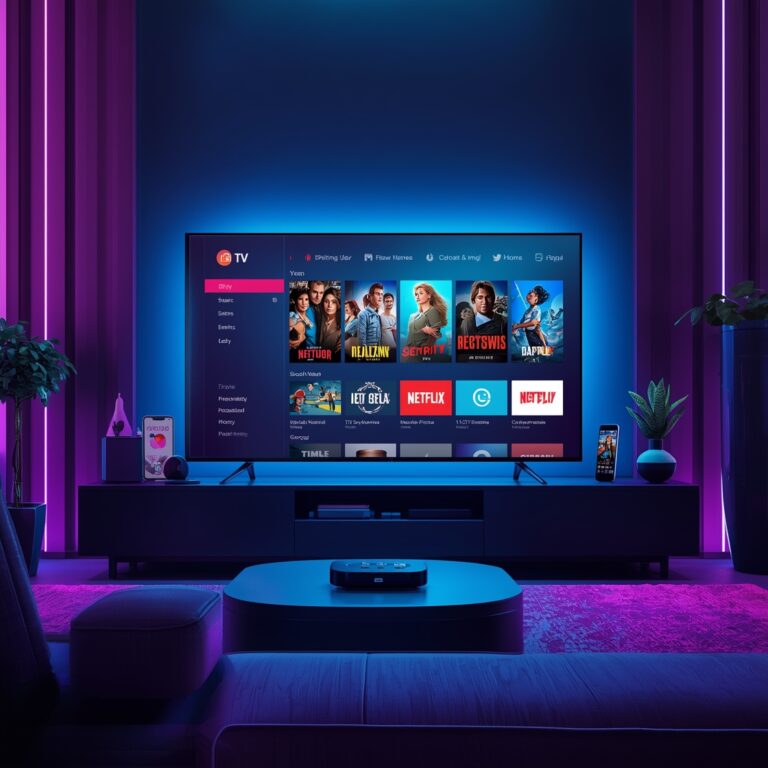 Step-by-step IPTV setup guide for German channels on a TV screen